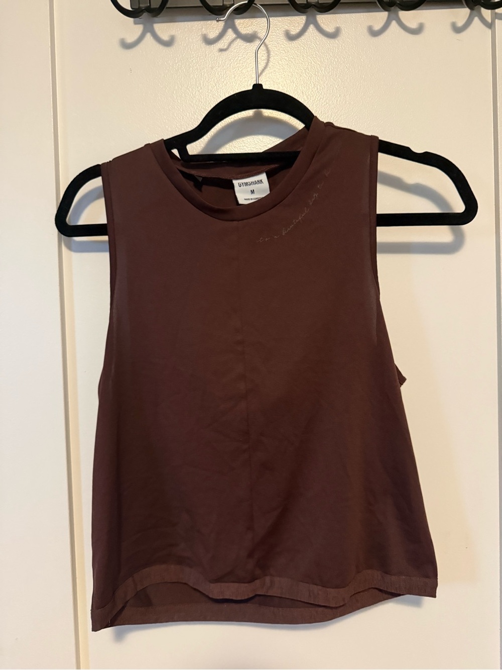 Gymshark Whitney Simmons collab Brown Cropped Tank